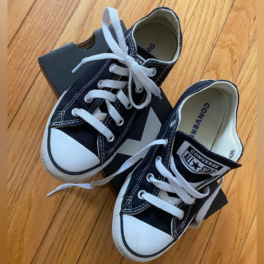 Black Kids Converse Sneakers